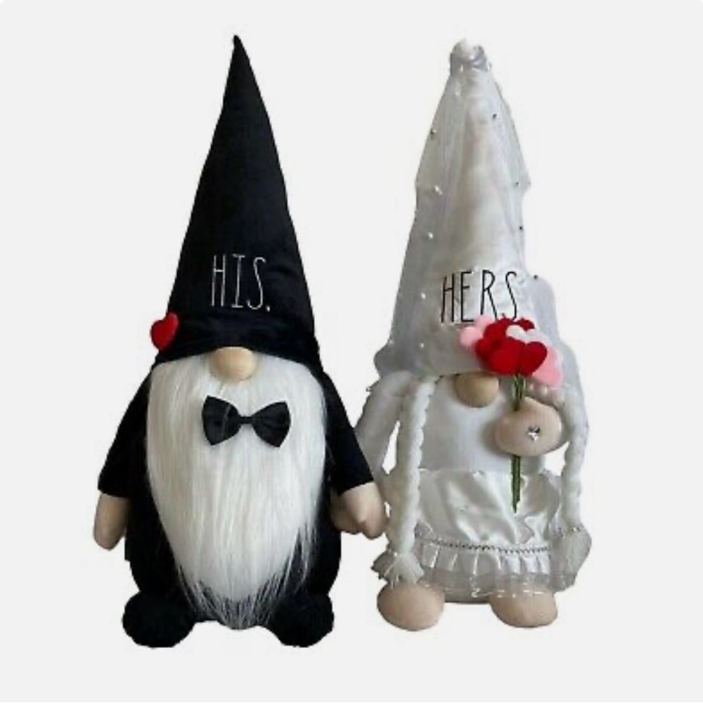 3/$30 Rae Dun - His and Hers Wedding Anniversary Gnomes